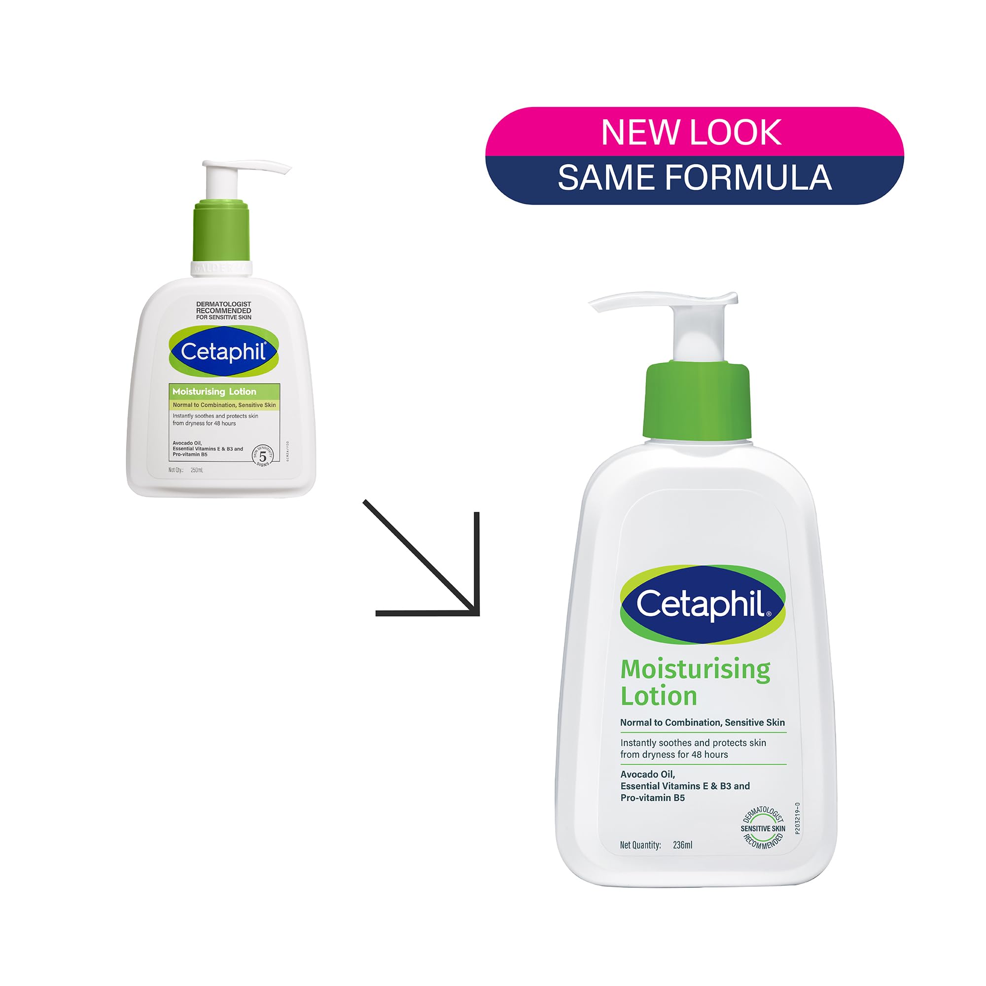 Cetaphil Moisturising Lotion 59 ml for Face & Body, Hydrating Moisturizer for Normal & Dry Skin, Dermatologist Recommended