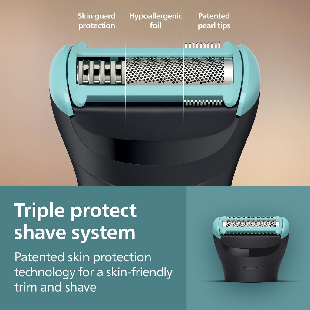 Philips Body & Balls Trimmer for Men Private Parts | Safe Intimate Grooming | Clinically Tested on Sensitive Skin | 100% Showerproof | 60min runtime | 5yrs* Warranty | India's #1 Men's Trimmer*|BG3470