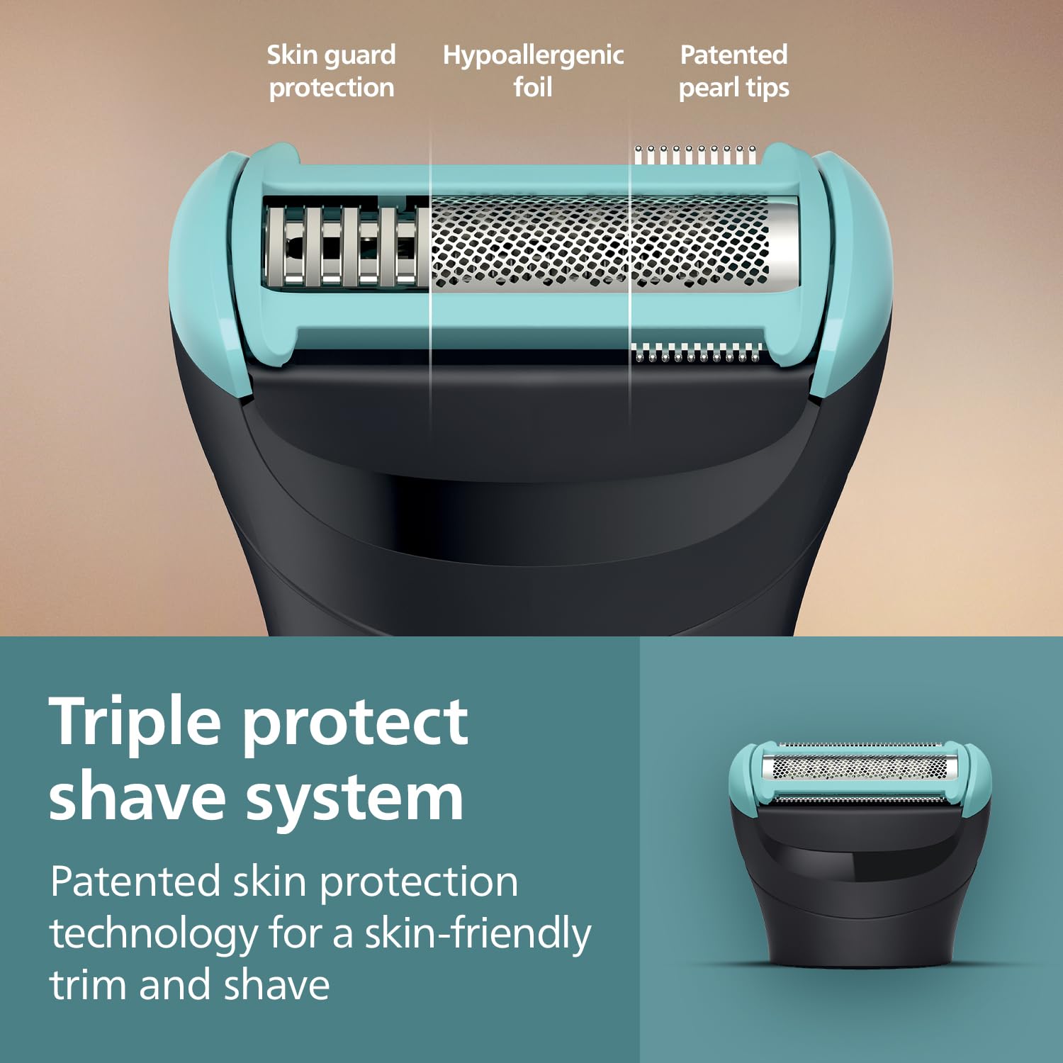 Philips Body & Balls Trimmer for Men Private Parts | Safe Intimate Grooming | Clinically Tested on Sensitive Skin | 100% Showerproof | 60min runtime | 5yrs* Warranty | India's #1 Men's Trimmer*|BG3470