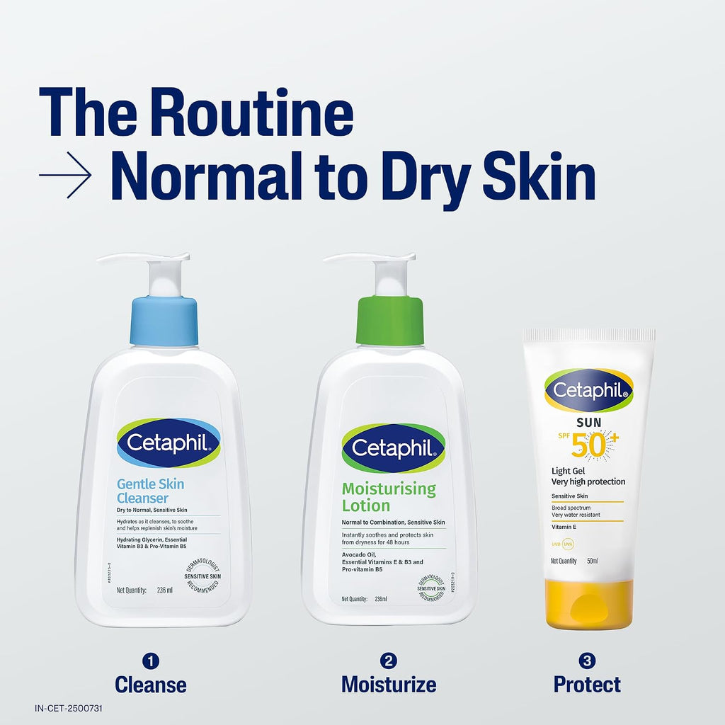 Cetaphil Moisturising Lotion 59 ml for Face & Body, Hydrating Moisturizer for Normal & Dry Skin, Dermatologist Recommended