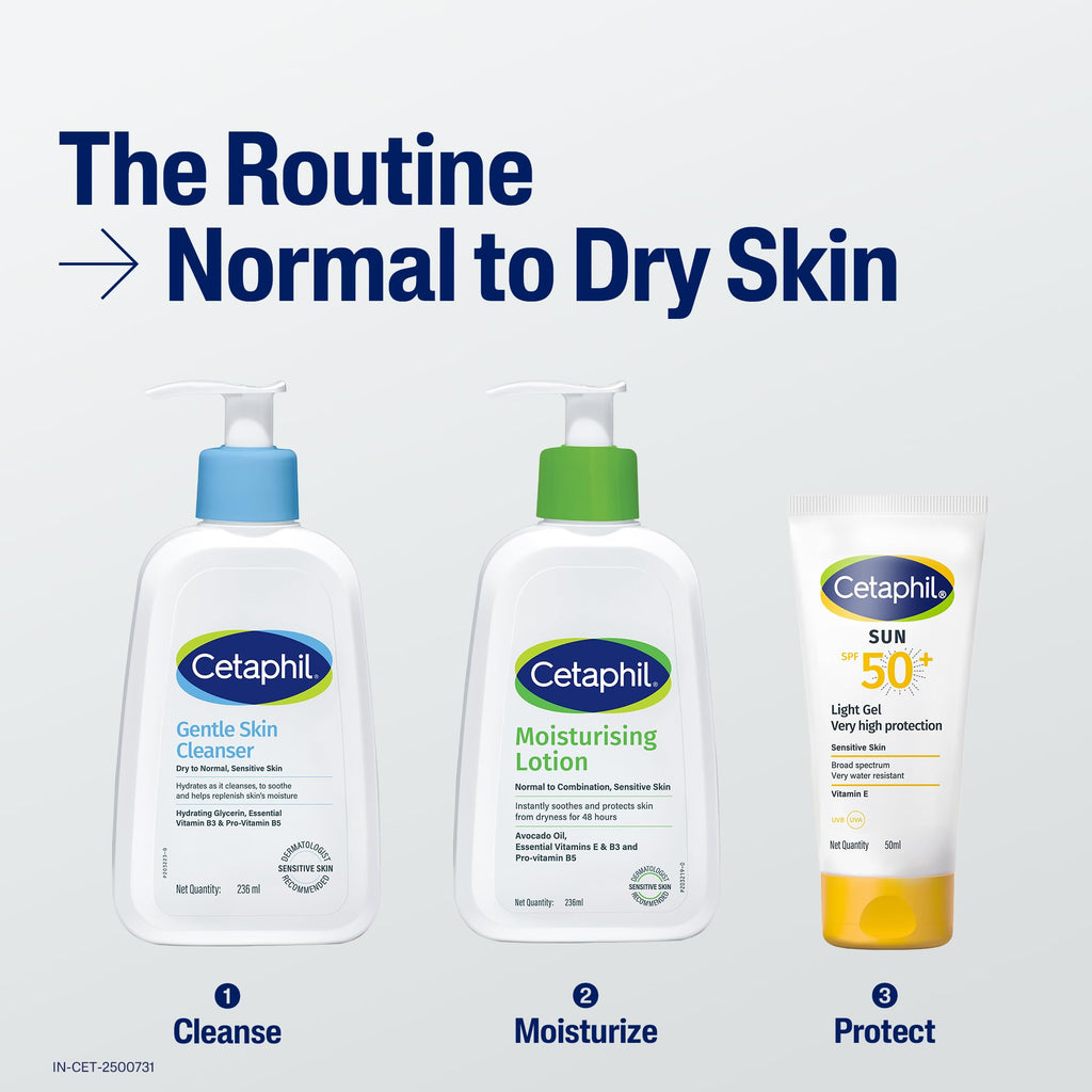 Cetaphil Moisturising Lotion 59 ml for Face & Body, Hydrating Moisturizer for Normal & Dry Skin, Dermatologist Recommended