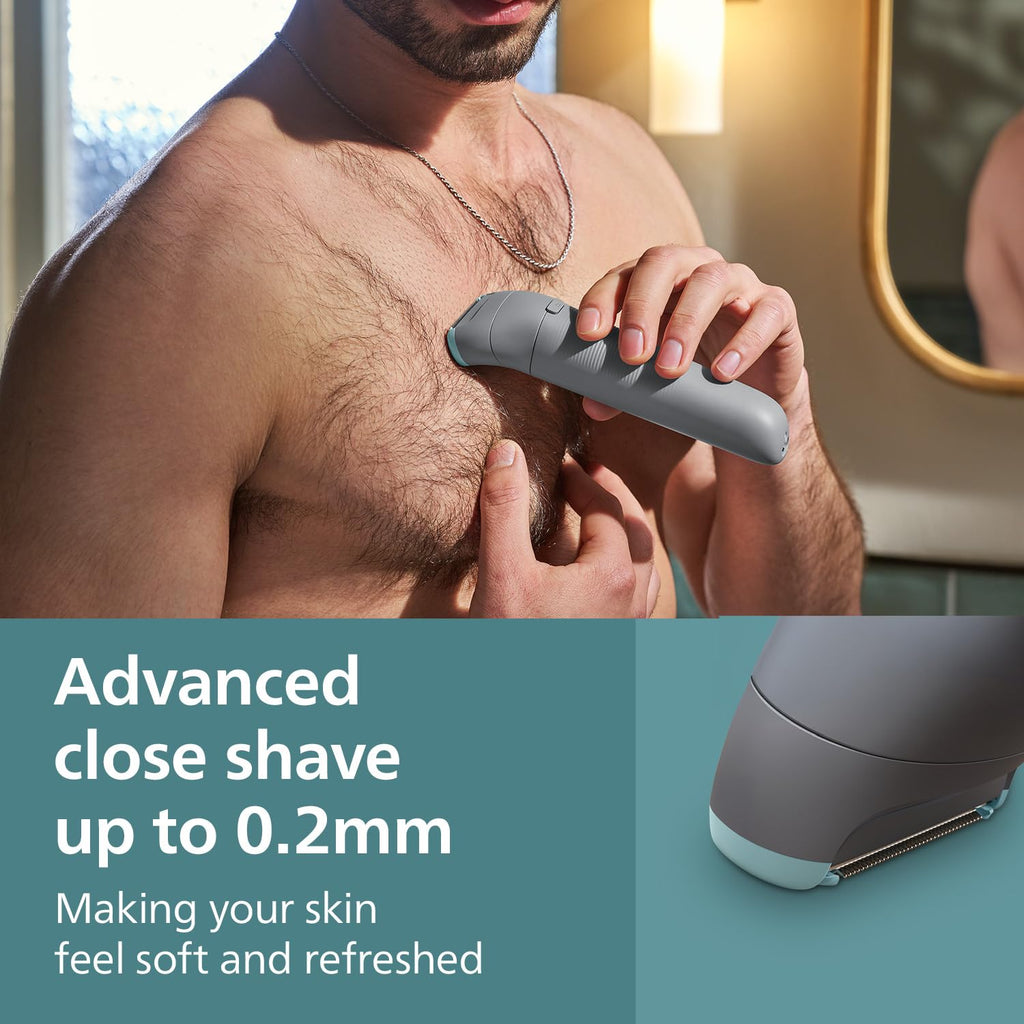Philips Body & Balls Trimmer for Men Private Parts | Safe Intimate Grooming | Clinically Tested on Sensitive Skin | 100% Showerproof | 60min runtime | 5yrs* Warranty | India's #1 Men's Trimmer*|BG3470