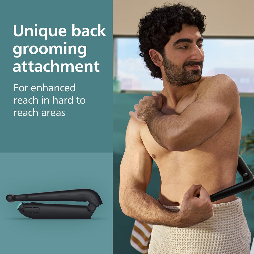 Philips Body & Balls Trimmer for Men Private Parts | Safe Intimate Grooming | Clinically Tested on Sensitive Skin | 100% Showerproof | 60min runtime | 5yrs* Warranty | India's #1 Men's Trimmer*|BG3470