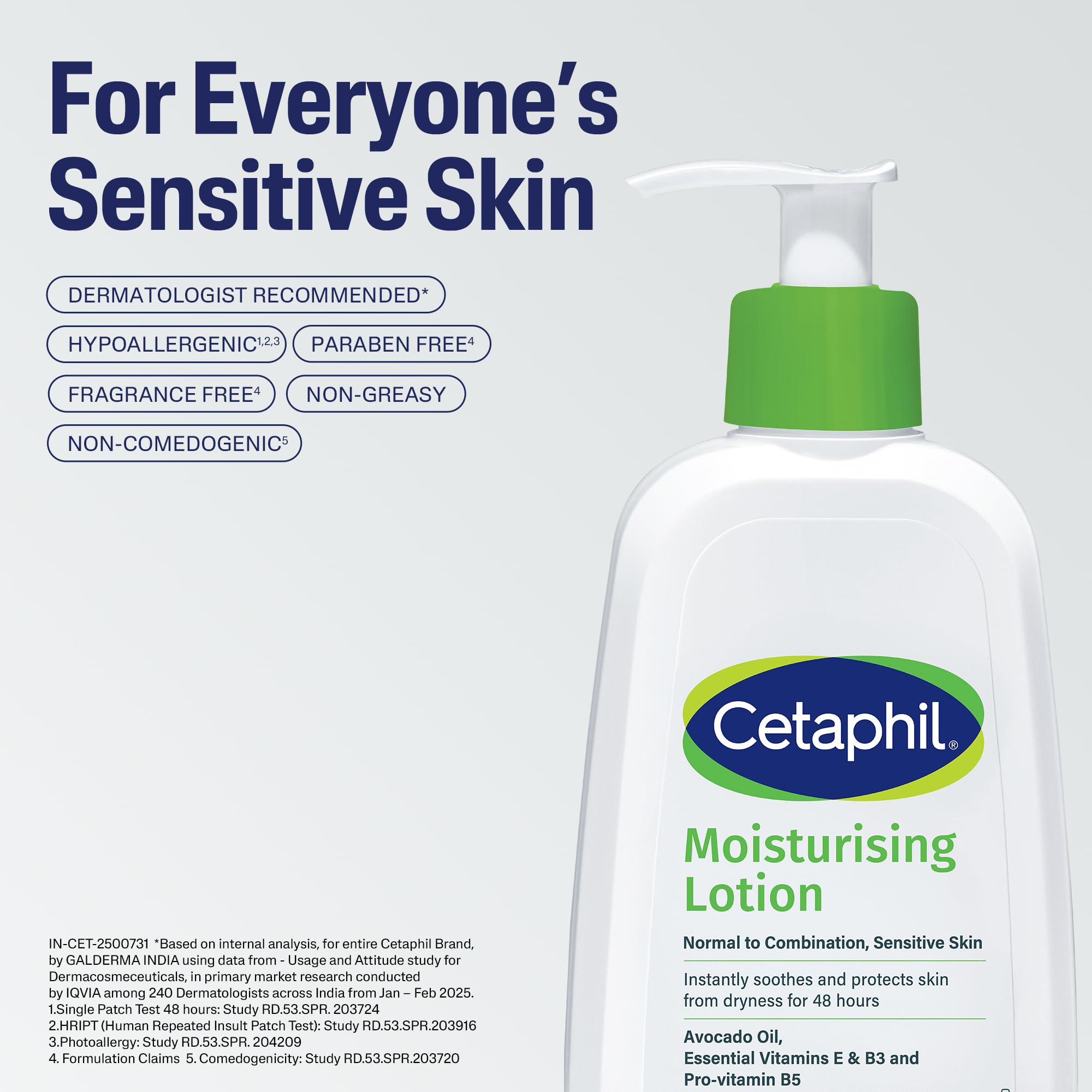 Cetaphil Moisturising Lotion 59 ml for Face & Body, Hydrating Moisturizer for Normal & Dry Skin, Dermatologist Recommended