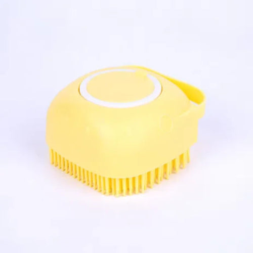 2-In-1 Pet Bath & Massage Brush With Shampoo Storage Silicone Dog Cat